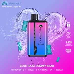 Hayati Pro Ultra 15000 Blue Razz Gummy Bear Disposable Vape