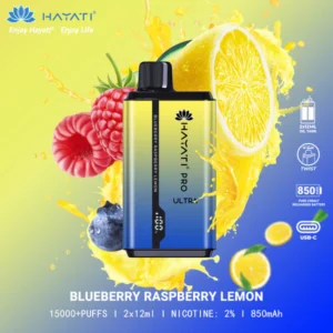 Hayati Pro Ultra 15000 Blueberry Raspberry Lemon Disposable Vape
