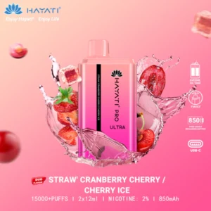 Hayati Pro Ultra 15000 Strawberry Cranberry / Cherry-Cherry Ice